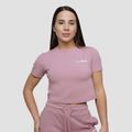 Dámske tričko Cropped Agile Woodrose - GymBeam, veľkosť L, veľkosť oblečenia L