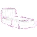 vidaXL Posteľ s matracom Hanko modrý 80x200 cm zamat