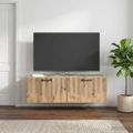 vidaXL Nástenná TV skrinka 98 x 41 x 30 cm Dub artisan
