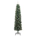 vidaXL Umelý vianočný stromček Zelená 210 cm PVC, oceľ a plast