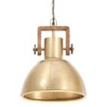 vidaXL Industriálna závesná lampa 25 W mosadzná 30 cm okrúhla E27