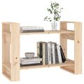 vidaXL Knižnica/deliaca stena 80x35x56,5 cm masívna borovica