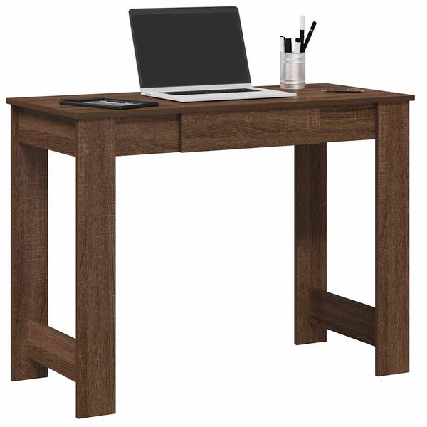 vidaXL Stôl hnedý dub 100x45x75 cm spracované drevo