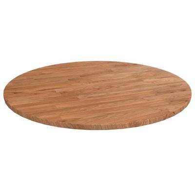 vidaXL Okrúhla stolová doska bledohnedá Ø60x1,5cm ošetrený masívny dub