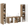 vidaXL Sada kúpeľňového nábytku 5 ks Dub artisan 33 x 34,5 x 160 cm