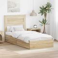 vidaXL Úložná posteľ Sonoma dub 90 x 190 cm Kompozitné drevo