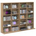 vidaXL CD Skrinka 2 ks Dub artisan 65 x 23,5 x 97,5 cm