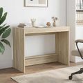 vidaXL Postelový stôl Dub sonoma Kompozitné drevo 100 x 45 x 75 cm