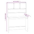 vidaXL Stolík so zásuvkami biely 102x45x148 cm spracované drevo