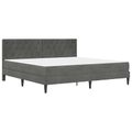 vidaXL Rám postele s matracom Tmavo šedá 180 x 200 cm Zamat
