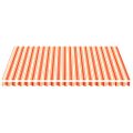 vidaXL Náhradná látka na markízu, žlto-oranžová, 4,5x3,5 m, polyester