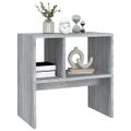 vidaXL Príručný stolík sivý dub sonoma 50x30x50 cm spracované drevo