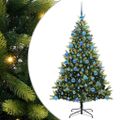 vidaXL Umelý skladací vianočný stromček 300 LED diód Zelená 180 cm
