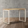 vidaXL Jedálenský stôl 115x55x76 cm, mangový masív a oceľ