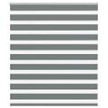 vidaXL Zebra roleta tmavošedá 135x100 cm šírka látky 130,9cm polyester