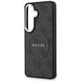 Puzdro Guess 4G Embossed Ring MagSafe pre Samsung Galaxy S26 čierna