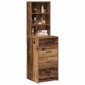 vidaXL Highboard Staré drevo 40 x 41 x 135 cm Kompozitné drevo