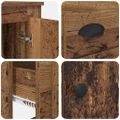 vidaXL Highboard Staré drevo 60 x 35,5 x 103,5 cm Kompozitné drevo