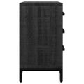 vidaXL Nočný stolík čierny 40x30x55 cm masívna recyklovaná borovica