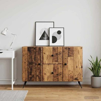 vidaXL Servírovacia skriňa so zásuvkou Staré drevo 89 x 34,5 x 60 cm