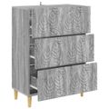 vidaXL Zásuvkový kabinet Sivý Sonoma 66 x 34,5 x 90 cm
