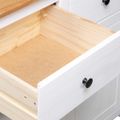 vidaXL Komoda biela 93x40x80 cm borovicový masív Panama Range