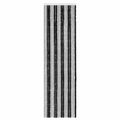 vidaXL Záves proti hmyzu z chenille Šedá a čierna 56 x 200 cm 100% PP