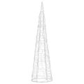 vidaXL Akrylové dekoratívne pyramídové LED svetlo kužeľ modré 60 cm