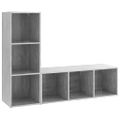 vidaXL TV skrinky 2 ks betónové sivé 107x35x37 cm drevotrieska