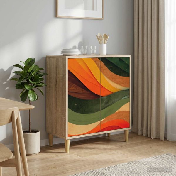 vidaXL Servírovacia skriňa BONN Sonoma 69 x 33 x 75 cm