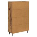 vidaXL Highboard Staré drevo 69,5 x 31 x 115 cm Kompozitné drevo