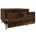 vidaXL Bočný stolík dymový dub 50x46x35 cm spracované drevo