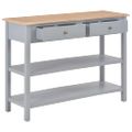 vidaXL Komoda z drevotriesky sivá 110x35x80 cm