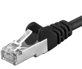Premiumcord Patch kábel CAT6a S-FTP, RJ45-RJ45, AWG 26/7 5m, čierna