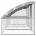 vidaXL Psí kennel 3 ks Strieborná 6 x 2 x 2 m Pozinkovaná oceľ