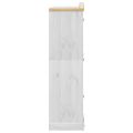 vidaXL Šatník Corona biely 151,5x52x186 cm borovicový masív