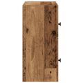 vidaXL Knižnica staré drevo 40x24x52 cm kompozitné drevo