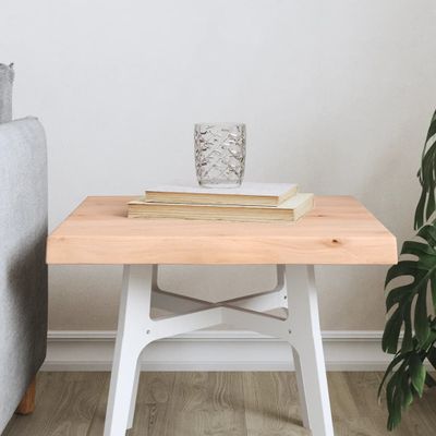 vidaXL Stolová doska 40x40x(2-4) cm neošetrený masív živé hrany