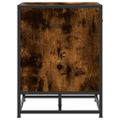 vidaXL Lavica na topánky dymový dub 60x40x53,5 cm kompozitné drevo+kov