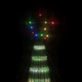vidaXL LED vianočný stromček 275 LED farebné 180 cm