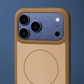 Rámové tenké puzdro Mag pre iPhone 13 6,1" hnedá