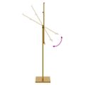 vidaXL Stánky na výstavy 2 ks Zlatá 26,5 x 26,5 x 150 cm Oceľ