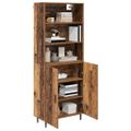 vidaXL Highboard 2 ks Staré drevo 69,5 x 32,5 x 180 cm