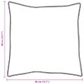 vidaXL Vankúš 2 ks 40 x 40 cm Perie Biela
