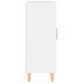 vidaXL Komoda biela 69,5x34x90 cm spracované drevo