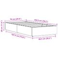vidaXL Posteľový rám s úložným priestorom Voskovo hnedá 75 x 190 cm