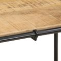 vidaXL Konzolový stolík 110x42x76 cm surový mangový masív