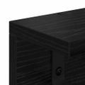 vidaXL Vešiak na stenu Nástenná montáž Čierny dub 60 x 10,5 x 10,5 cm