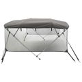 vidaXL Strieška Bimini so 4 oblúkmi a stenami 243x(185-198)x137 cm