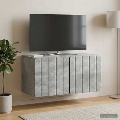 vidaXL Nástenná TV skrinka 59,5 x 31 x 30 cm Betónovo sivá